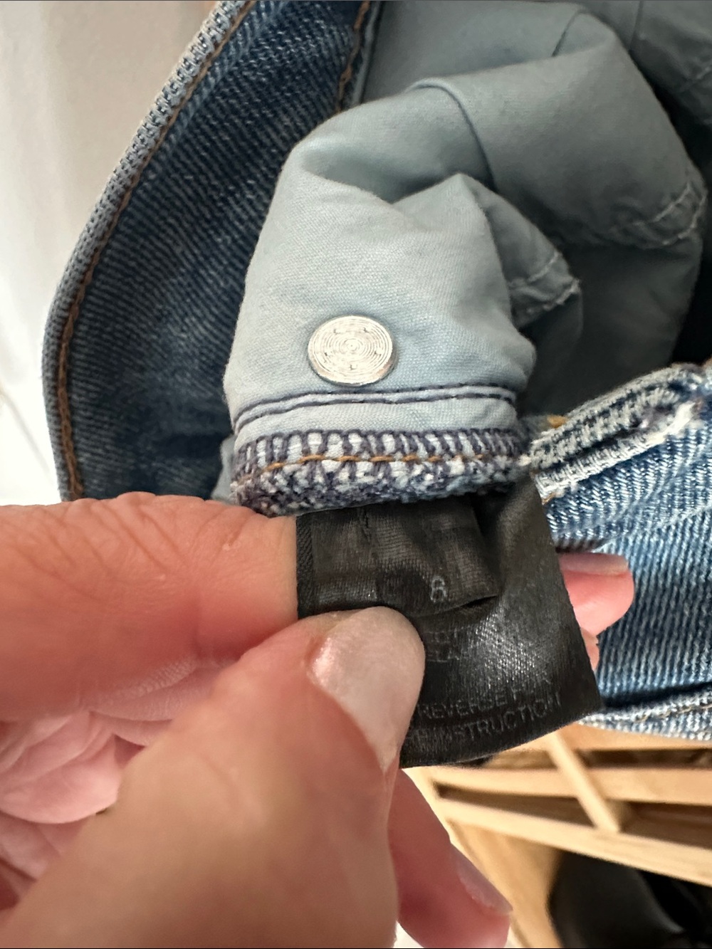 Wide Leg Distressed Blue Denim Jeans - n:philanthropy - Picture 5 of 12